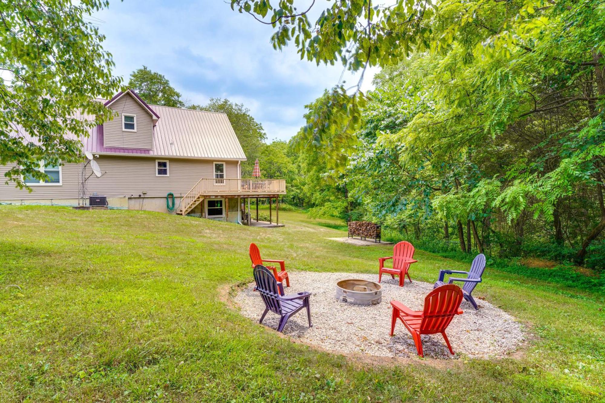 Modern Eckerty Home With Deck On Patoka Lake! Taswell Luaran gambar